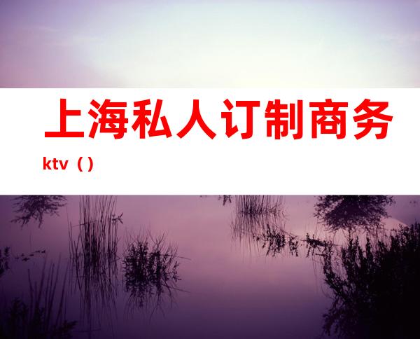 上海私人订制商务ktv()