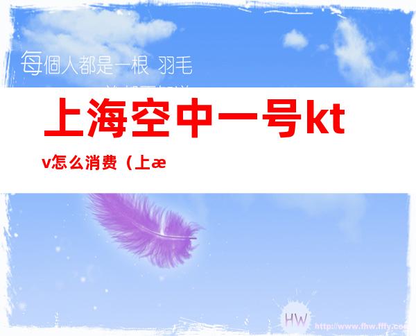 上海空中一号ktv怎么消费(上海空中一号ktv怎么消费的)
