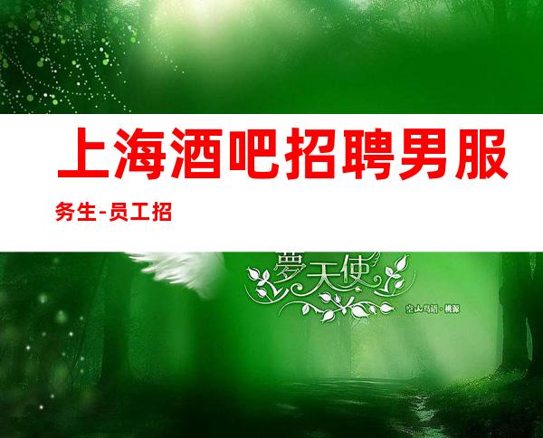上海酒吧招聘男服务生-员工招聘要求门槛低不收押金