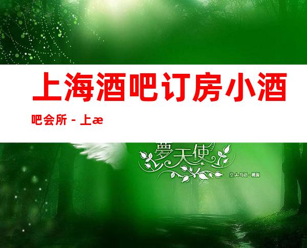 上海酒吧订房小酒吧会所－上海高档酒吧预定