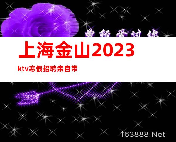 上海金山2023ktv寒假招聘亲自带上班KTV招聘哪里好