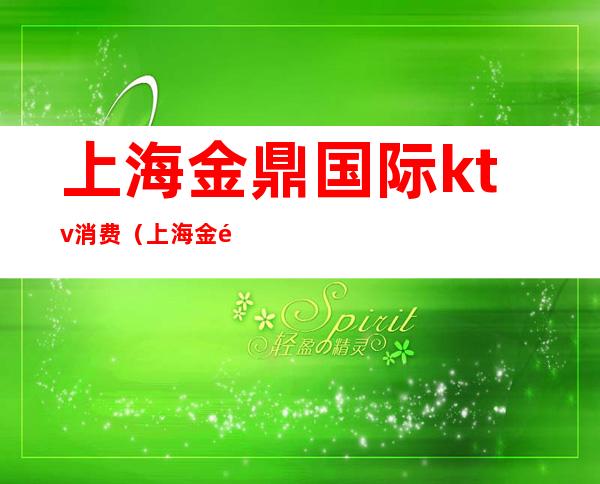 上海金鼎国际ktv消费(上海金鼎国际ktv消费多少)