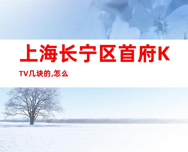 上海长宁区首府KTV几块的,怎么样,消费价格,好玩吗?