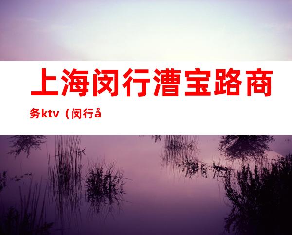 上海闵行漕宝路商务ktv（闵行区漕宝路1200号）