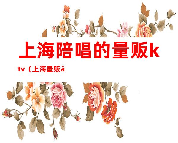 上海陪唱的量贩ktv(上海量贩式ktv有陪唱的吗)