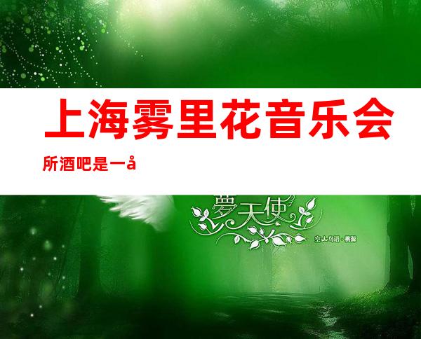 上海雾里花音乐会所酒吧是一家好玩不贵人气的场所