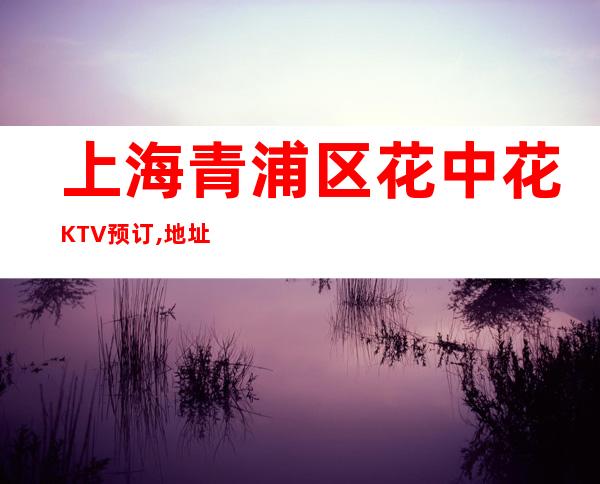 上海青浦区花中花KTV预订,地址,消费,营业时间