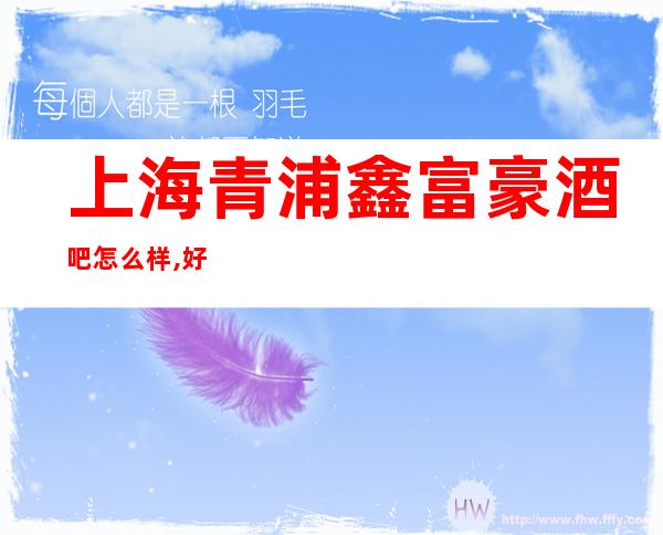 上海青浦鑫富豪酒吧怎么样,好玩吗,消费如何？