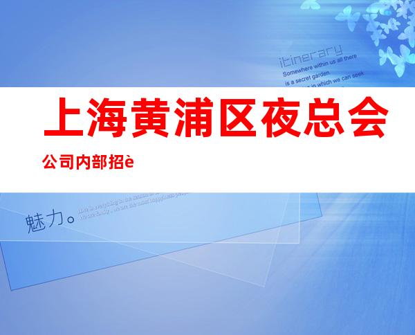 上海黄浦区夜总会公司内部招聘30起没押金为了心中的梦