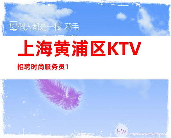 上海黄浦区KTV招聘时尚服务员111名 20 30场  给你精彩人