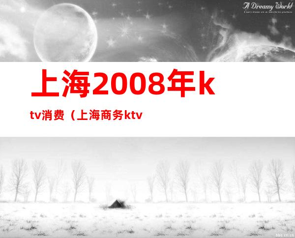 上海2008年ktv消费(上海商务ktv人均)