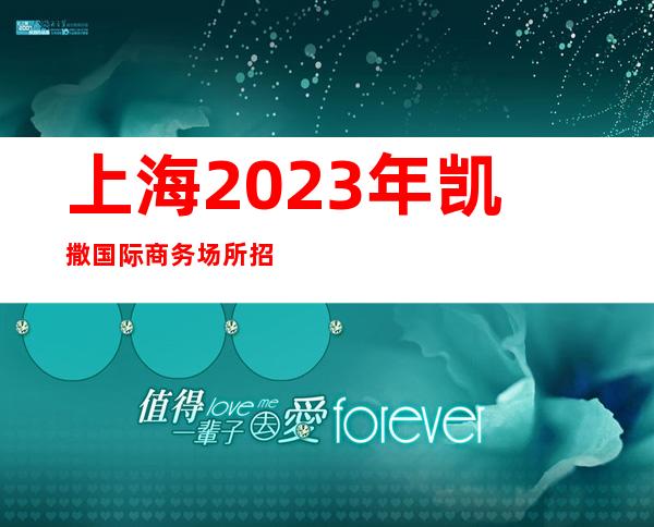上海2023年凯撒国际商务场所招聘不会白板未来闪闪发光