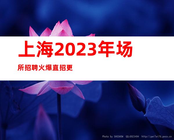 上海2023年场所招聘火爆直招更高酒吧员工 上班轻松