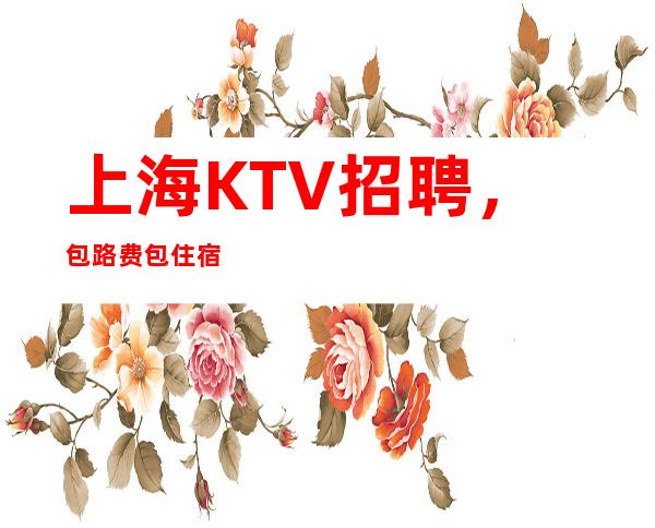 上海KTV招聘，包路费包住宿
