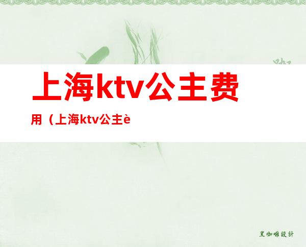 上海ktv公主费用(上海ktv公主费用高吗)