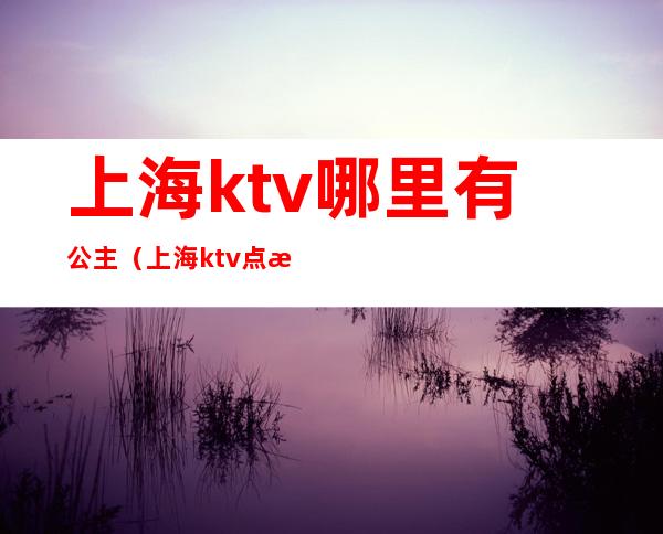 上海ktv哪里有公主（上海ktv点歌公主多少钱一天）