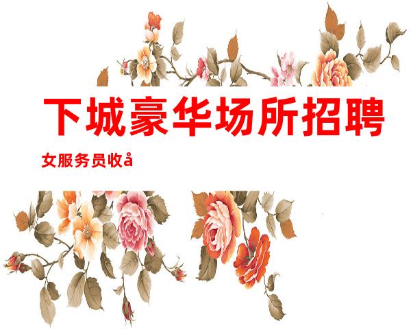 下城豪华场所招聘女服务员/收入不用愁/上班不是问题