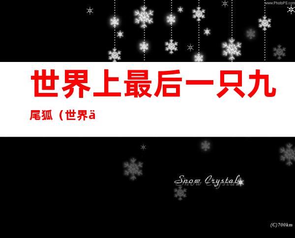 世界上最后一只九尾狐(世界上最后一只九尾狐图片)