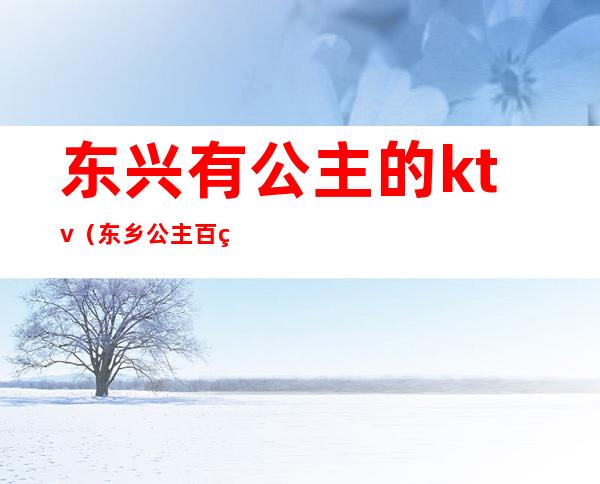 东兴有公主的ktv(东乡公主百科)