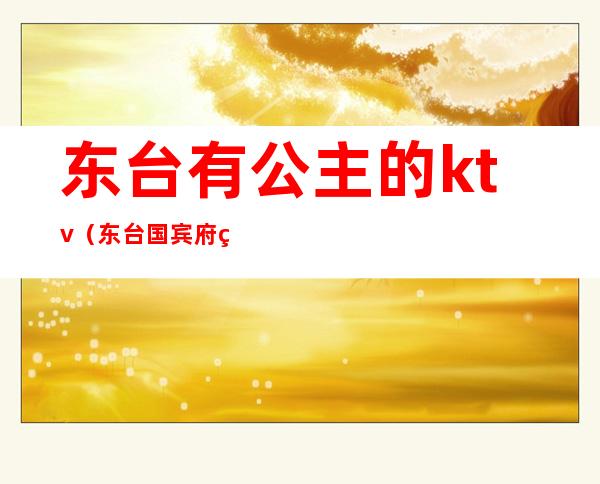东台有公主的ktv(东台国宾府男女)