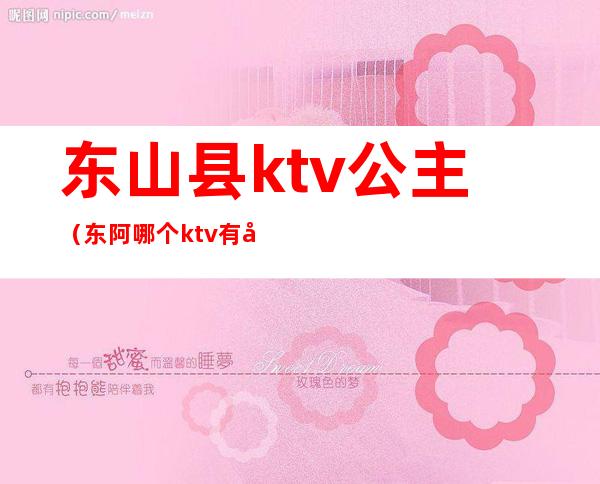 东山县ktv公主(东阿哪个ktv有公主)
