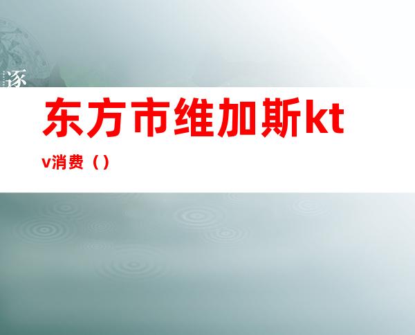 东方市维加斯ktv消费（）