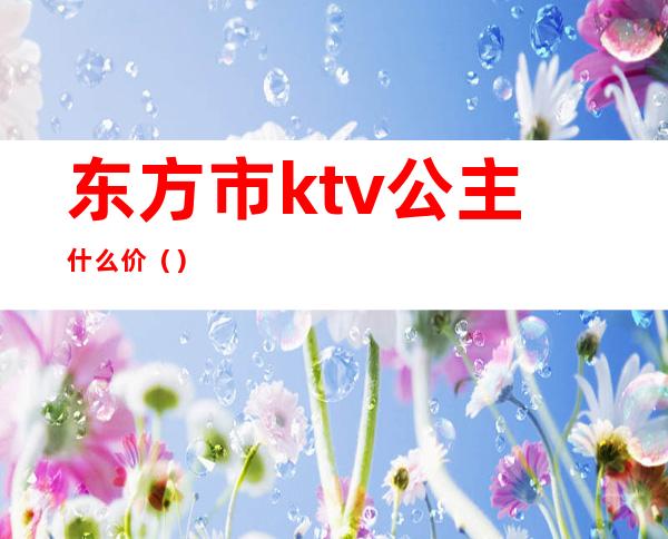 东方市ktv公主什么价()