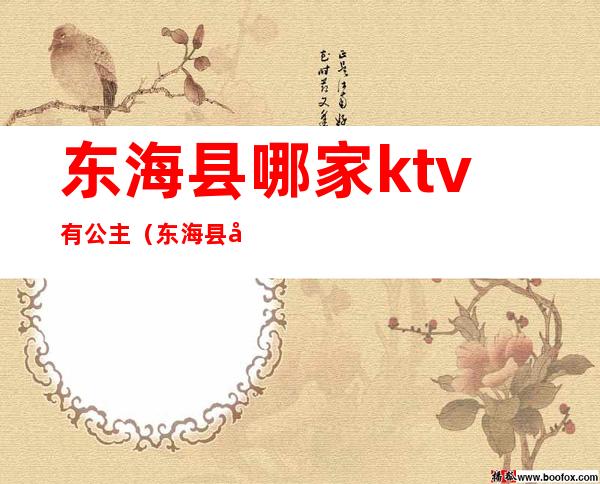 东海县哪家ktv有公主(东海县哪家ktv有公主厅)