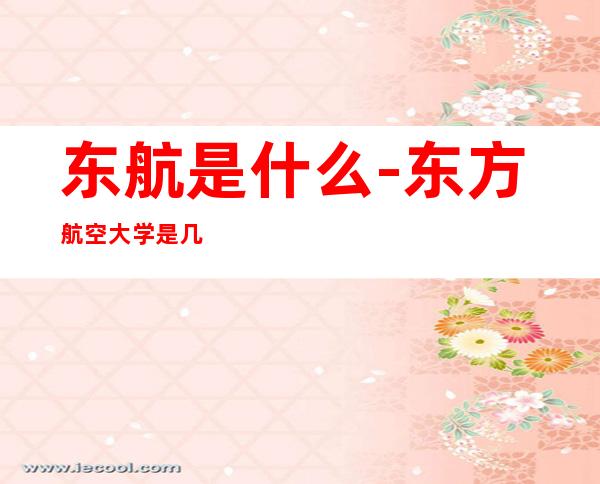 东航是什么-东方航空大学是几本