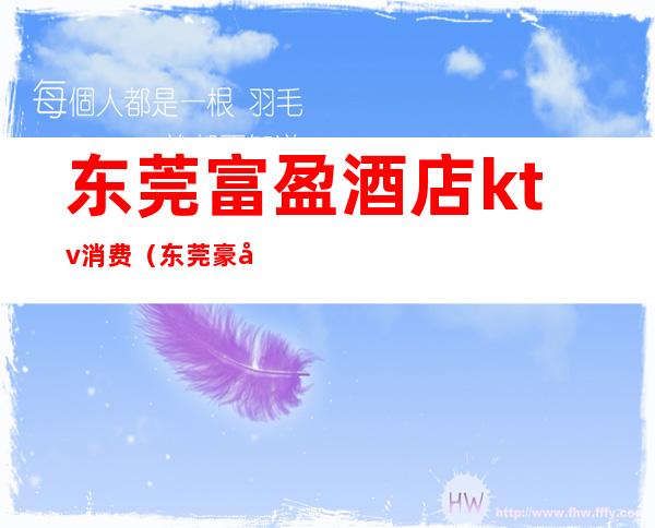 东莞富盈酒店ktv消费(东莞豪华KTV)