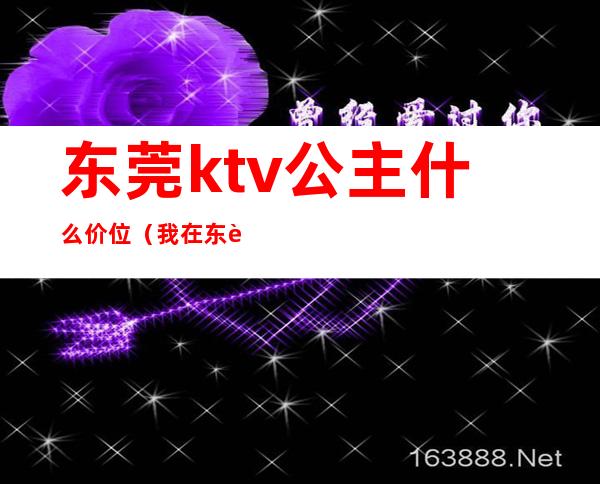 东莞ktv公主什么价位(我在东莞ktv做公主那些年)