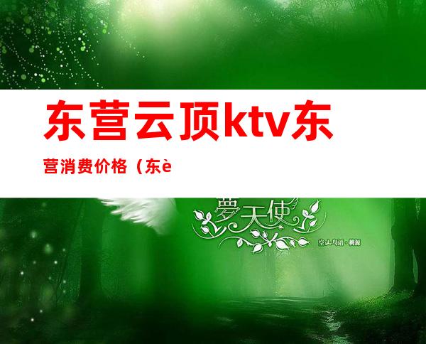 东营云顶ktv东营消费价格(东营都乐汇ktv)