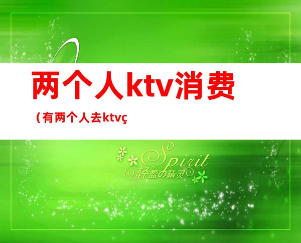 两个人ktv消费(有两个人去ktv的吗)