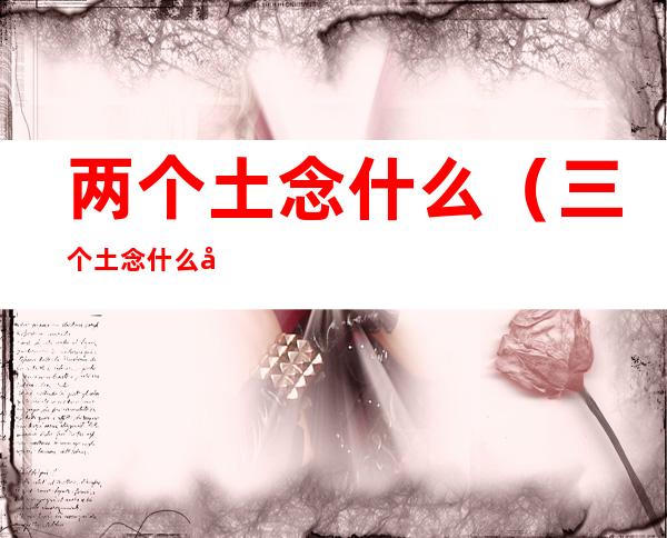 两个土念什么(三个土念什么字)