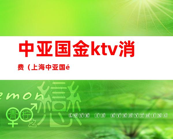 中亚国金ktv消费(上海中亚国金Ktv)