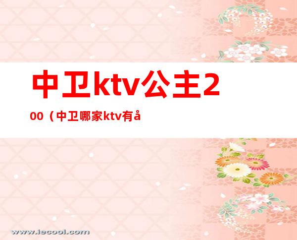 中卫ktv公主200(中卫哪家ktv有公主)