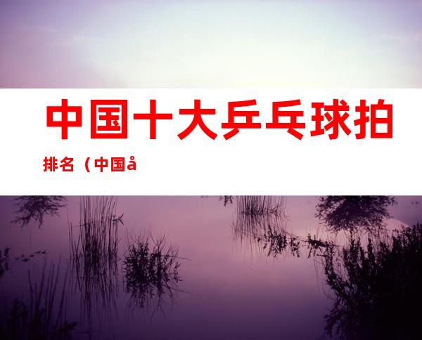 中国十大乒乓球拍排名(中国十大乒乓球拍排名 尧克排第几名)