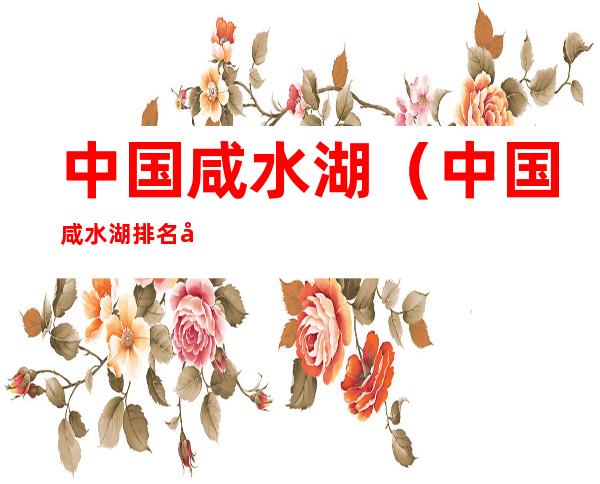 中国咸水湖(中国咸水湖排名前三)