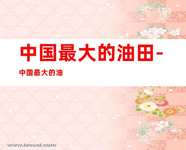 中国最大的油田-中国最大的油田