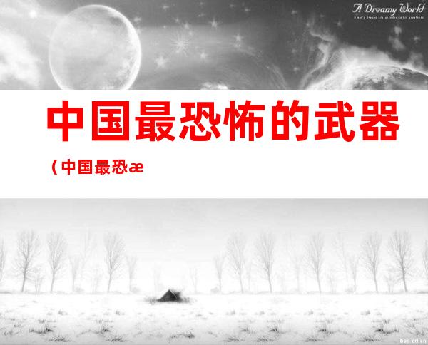 中国最恐怖的武器（中国最恐怖的武器 惧怕）