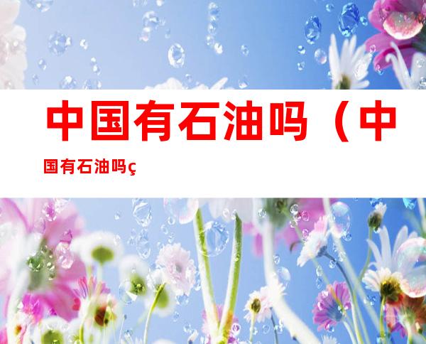 中国有石油吗（中国有石油吗现在）
