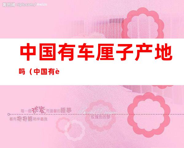 中国有车厘子产地吗(中国有车厘子产地吗)