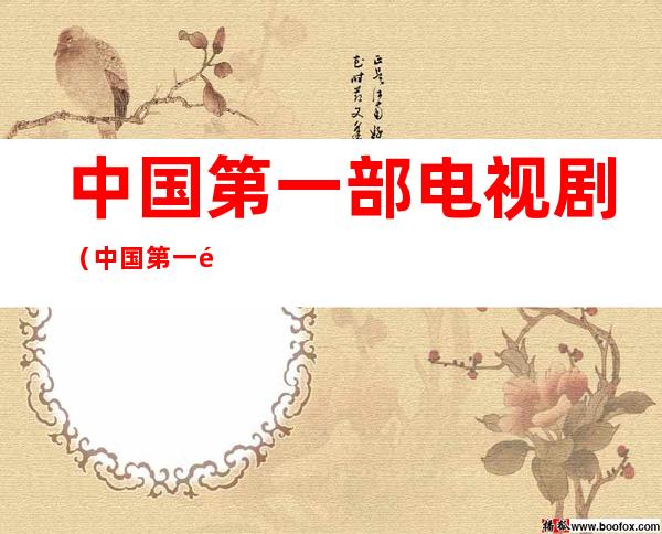 中国第一部电视剧(中国第一部电视剧是哪一部)