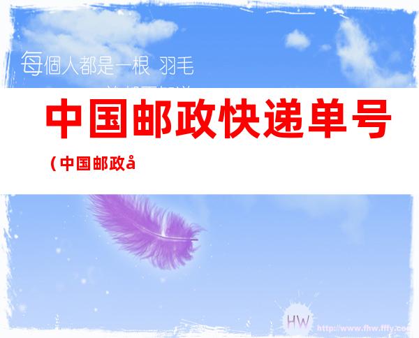 中国邮政快递单号(中国邮政快递单号查询 查快递信息)