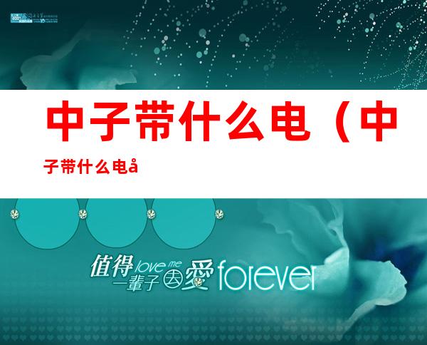 中子带什么电(中子带什么电影)