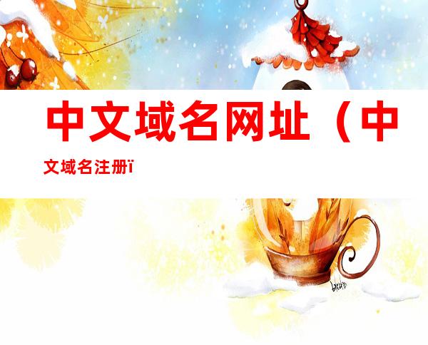 中文域名网址（中文域名注册）