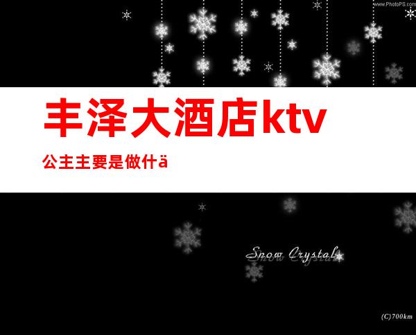 丰泽大酒店ktv公主主要是做什么的()