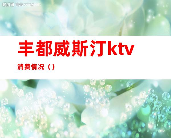 丰都威斯汀ktv消费情况()