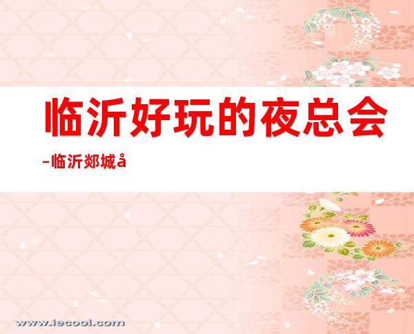 临沂好玩的夜总会 – 临沂郯城商务KTV