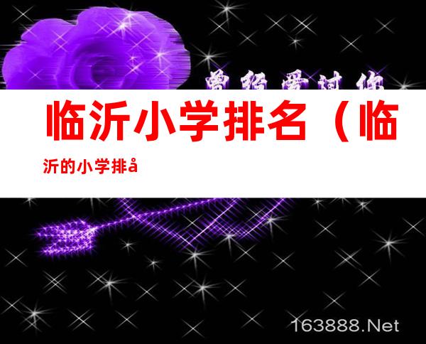 临沂小学排名(临沂的小学排名)